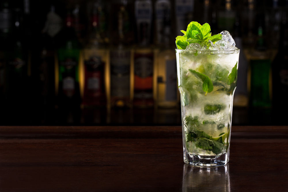 Mojito,Cocktail,On,The,Bar